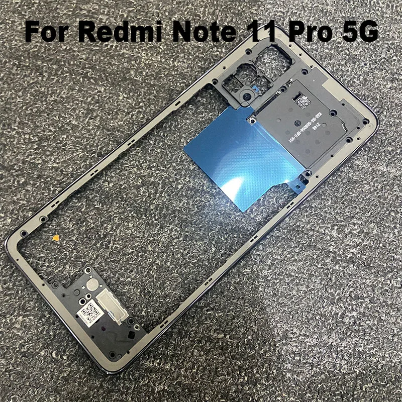 New Middle Frame For Xiaomi Redmi Note 11 PRO Front Bezel Back Housing Case Mid Plate Replacement 4G 5G thumbnail 6