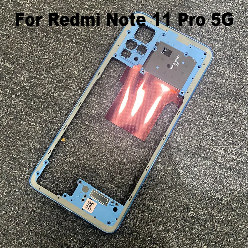 New Middle Frame For Xiaomi Redmi Note 11 PRO Front Bezel Back Housing Case Mid Plate Replacement 4G 5G thumbnail 3