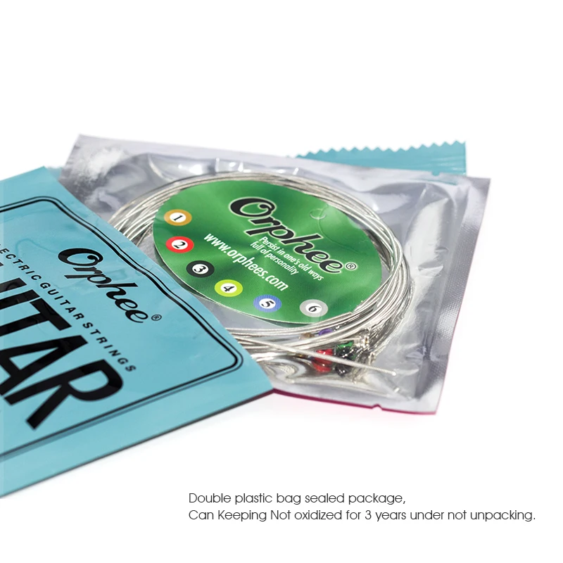 Orphee Electric Guitar Strings Set RX Series Hexagonal Carbon Steel 6 String for Electric Guitar Accessories Practice Use thumbnail 3