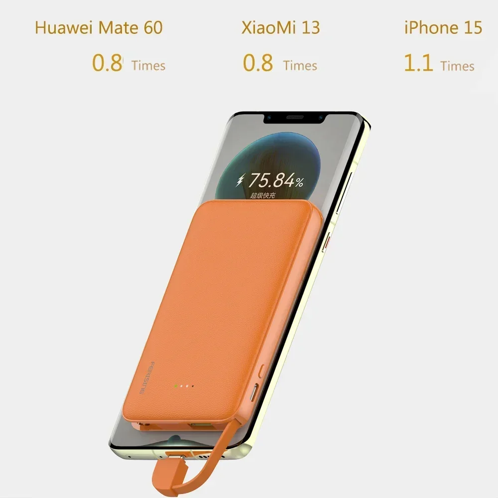 FERISING-Quick Charger Power Bank, 5000mAh, Type C Portable, PD20W, 22.5W, External Battery Charge for Xiaomi Oneplus, Samsung thumbnail 3