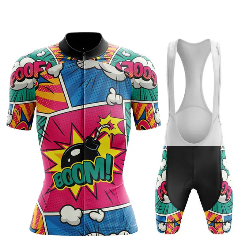 Woman‘s Cycling Jersey Set 2023 Funny Cartoon Summer Anti-UV Bicycle Clothing Short Sleeve Bike Clothes Maillot Ropa Ciclismo thumbnail 3