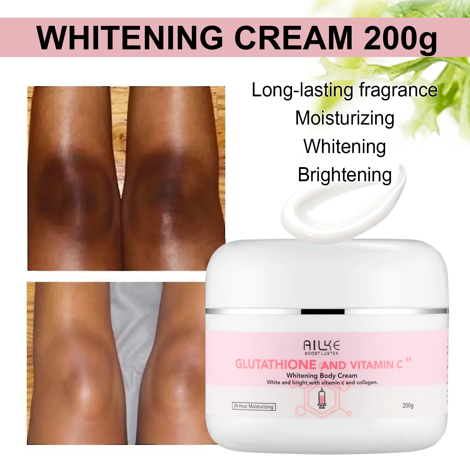 AILKE Brightening Skin Care Set, With Vitamin C, Glutathione, Reduce Spots, Moisturizing, Smooth Soft Skin, Improve Skin Radiant thumbnail 5