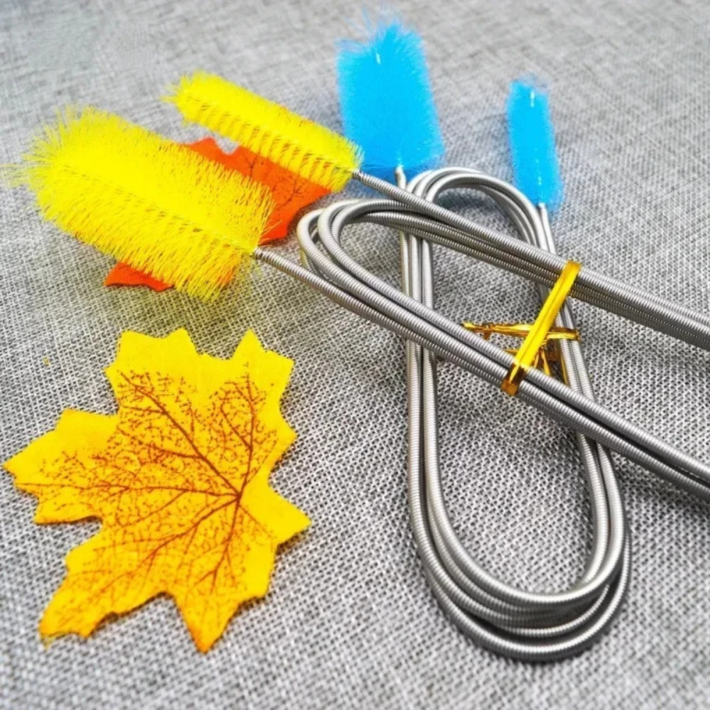 Nylon Wire Stainless Steel Spring Brush Fish Tank Filter Cleaning Brush Aquarium Drain Pipe Cleaning Pipe Brush Accessories Pet thumbnail 6