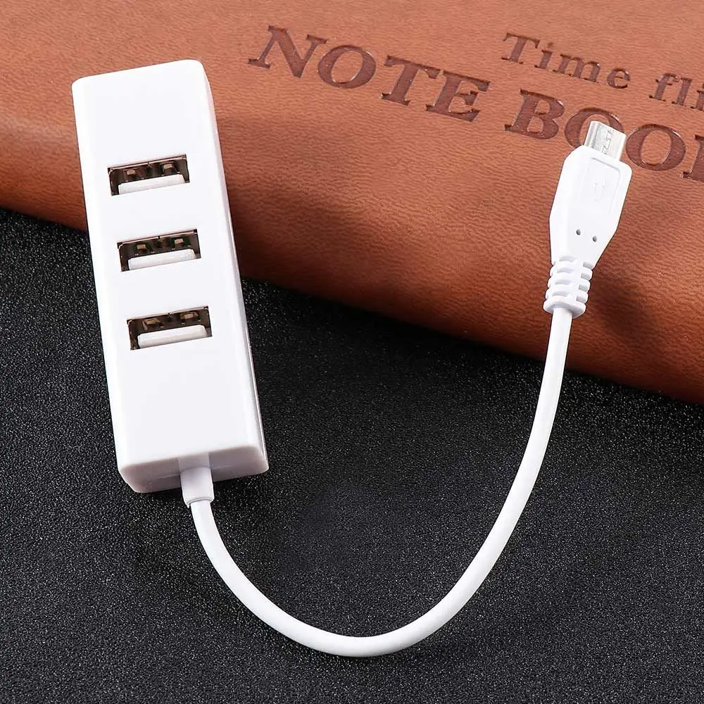 Multi-function Micro USB To 4 Port OTG Hub For Raspberry 0 Power Switch Extension Cable Charging Cable Accessories thumbnail 3