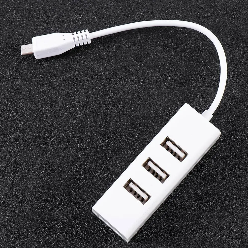 Multi-function Micro USB To 4 Port OTG Hub For Raspberry 0 Power Switch Extension Cable Charging Cable Accessories thumbnail 2