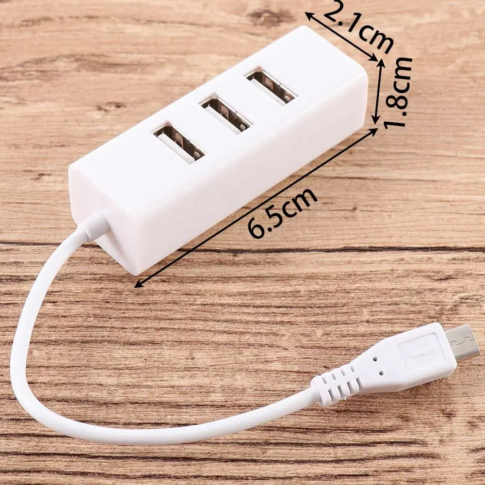Multi-function Micro USB To 4 Port OTG Hub For Raspberry 0 Power Switch Extension Cable Charging Cable Accessories thumbnail 6
