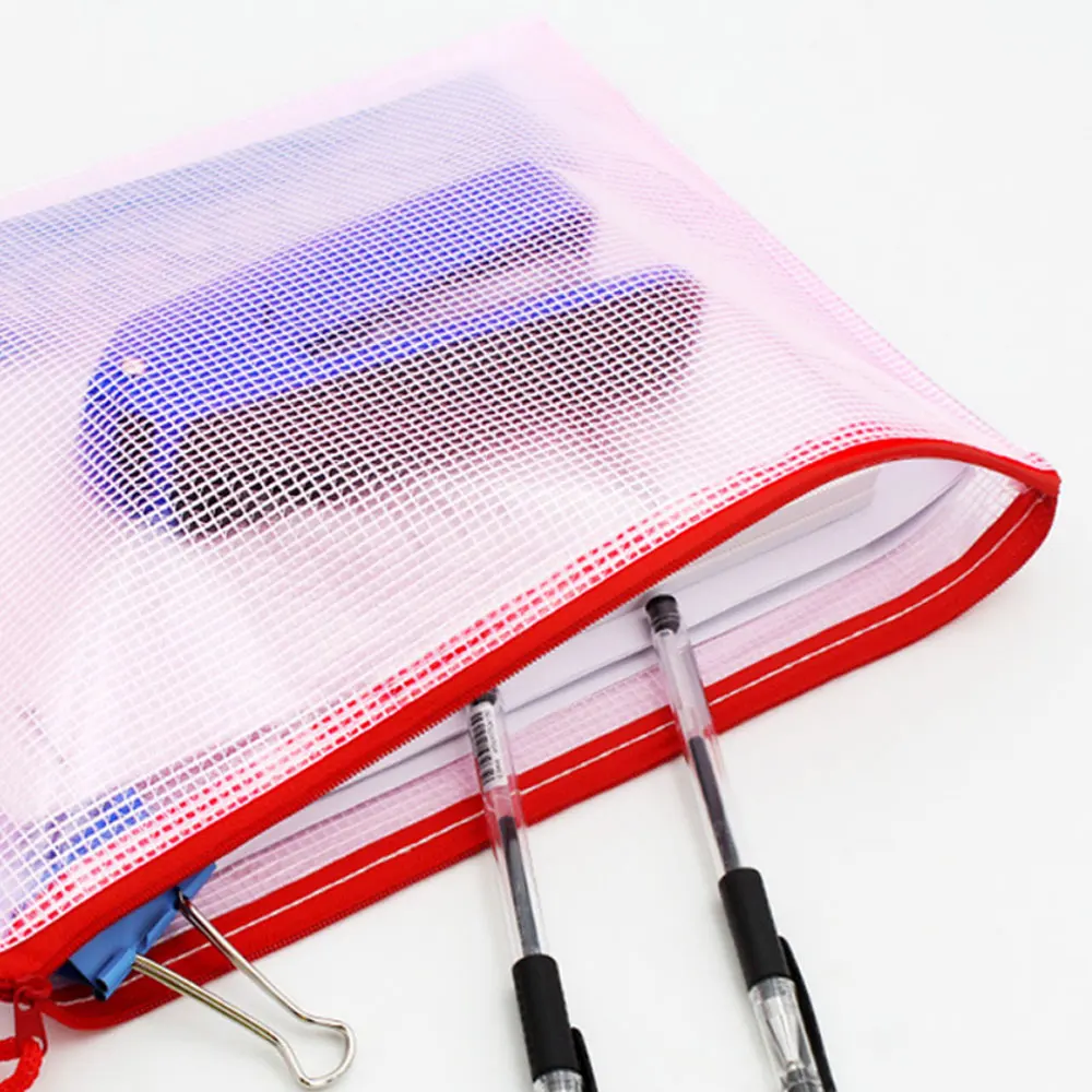Christmas Stickers A5 Mesh Zipper Bag, Document Storage Bag, Waterproof And Rip-Proof Folder, Student Office Mobile Supplies thumbnail 5