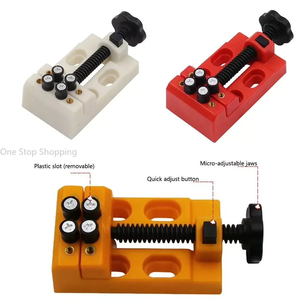 DIY Sculpture Craft Carving Tool Universal Jaw Bench Mini Drill Clamp Fixing Vise Parts Watch Jewelry Small Table Press thumbnail 5