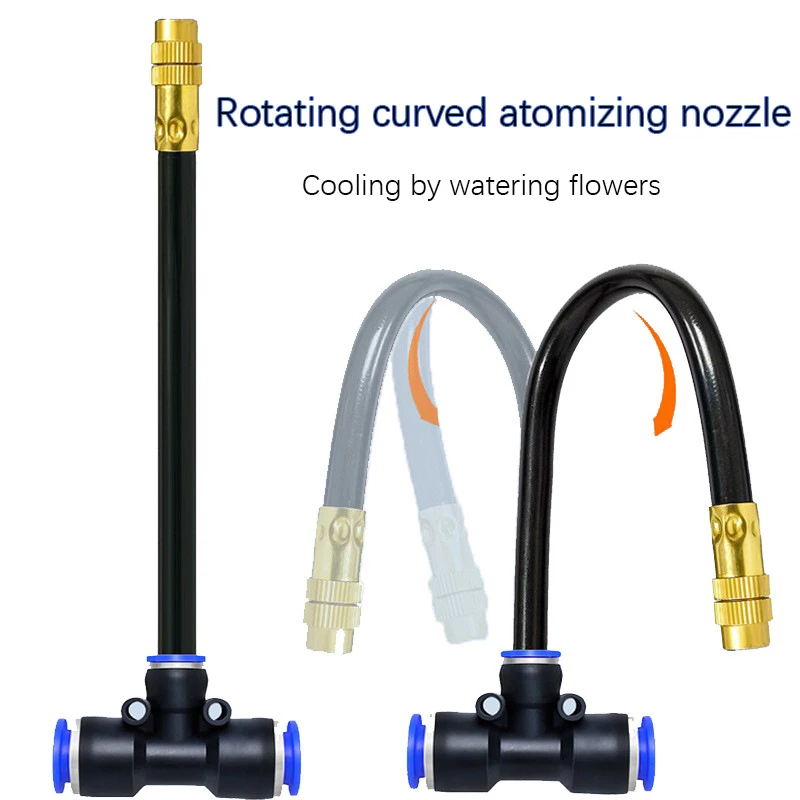5-20M Universal Automatic Irrigation Sprinkler Kit Rotating Copper Nozzle Garden Balcony Atomization Sprinkler Watering Kits thumbnail 2