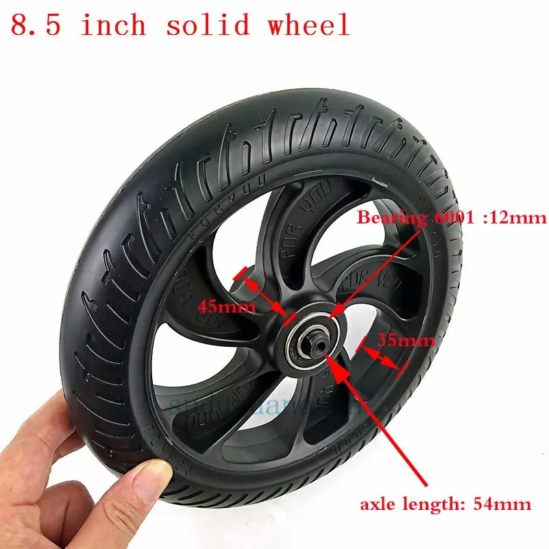 Original Rear Wheel For KUGOO S1 S2 S3 Folding Electric Scooter spare part 8.5 inch solid tyre wheels thumbnail 2