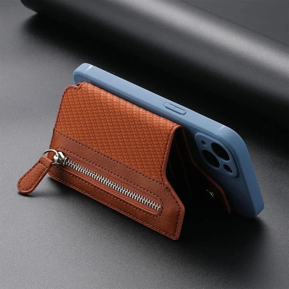 Universal Mobile Phone Card Slot Holder Phone Holder Wallet Case For Cell Phone iPhone Samsung Huawei Xiaomi Oppo Vivo thumbnail 6