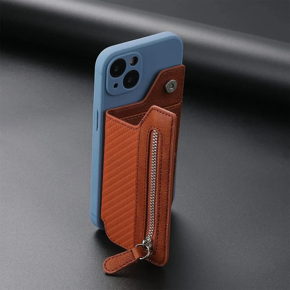 Universal Mobile Phone Card Slot Holder Phone Holder Wallet Case For Cell Phone iPhone Samsung Huawei Xiaomi Oppo Vivo thumbnail 5
