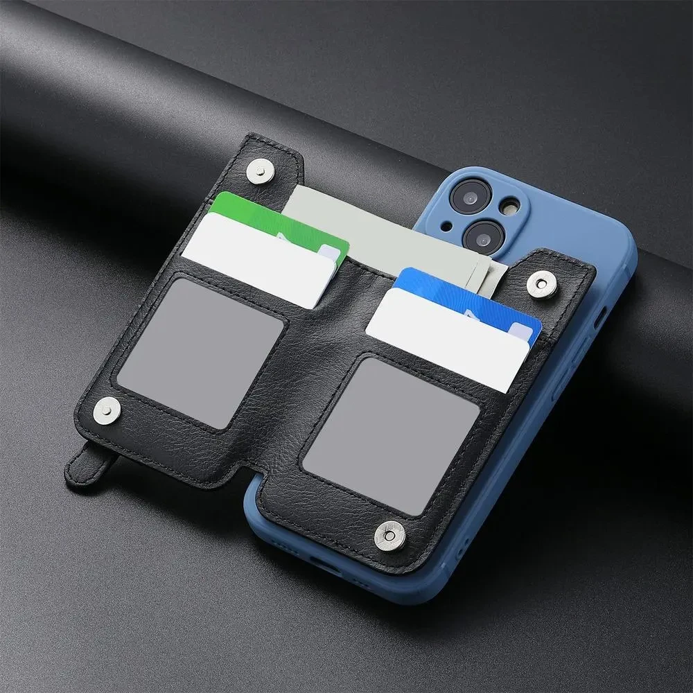Universal Mobile Phone Card Slot Holder Phone Holder Wallet Case For Cell Phone iPhone Samsung Huawei Xiaomi Oppo Vivo thumbnail 4