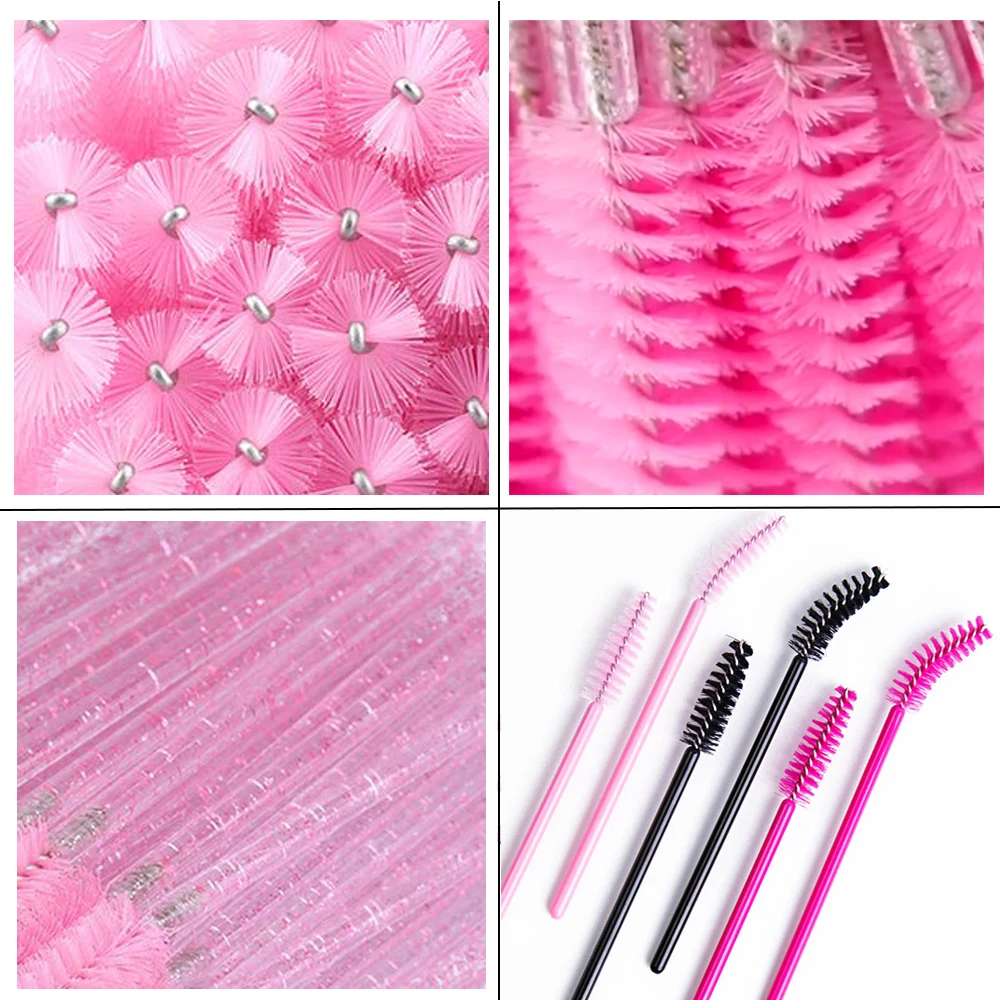 50/100/300/500pcs Eyebrow Eyelash Brushes Eyelash Spoolies Mascara Wands Applicator for Eyelash Extension Makeup Tool LAUKISS thumbnail 3