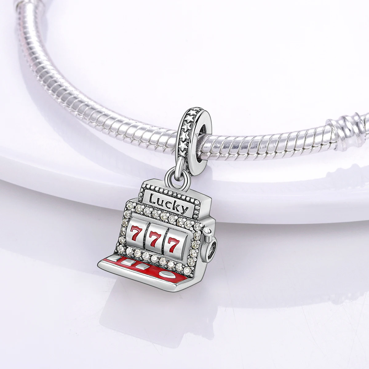 Sport Love Dangle Charm fit Bracelet Necklace Silver Plated Skate Shoes Football Beads Pendant Original Jewelry thumbnail 3