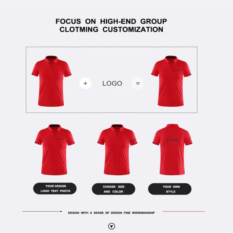 Summer Quick-Drying Polo T Shirt For Men Custom Logo Embroidery Printing Men And Women Golf shirts Personalized Design 2023 New thumbnail 5
