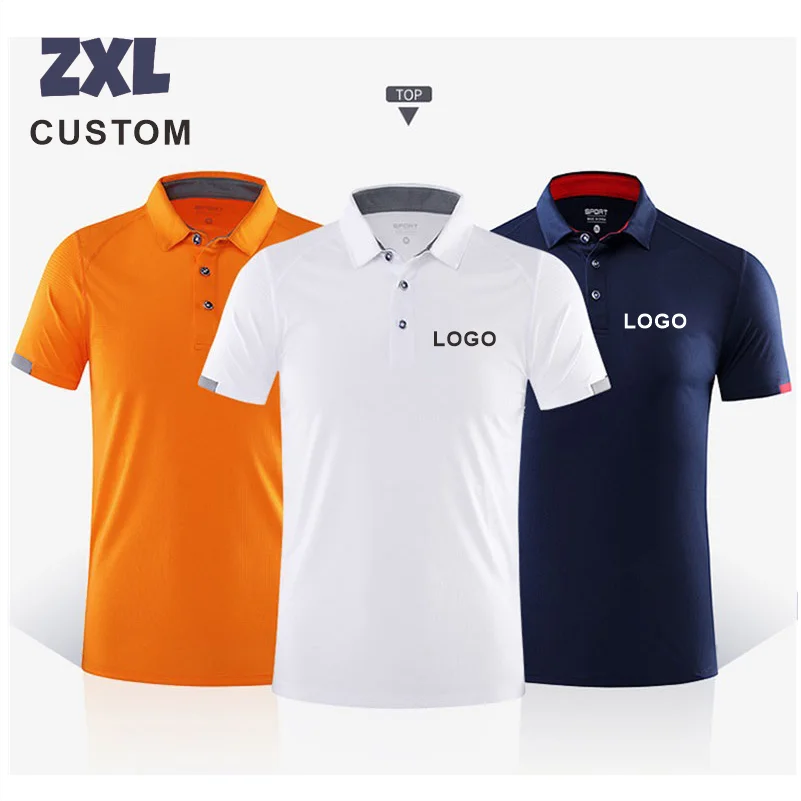 Summer Quick-Drying Polo T Shirt For Men Custom Logo Embroidery Printing Men And Women Golf shirts Personalized Design 2023 New thumbnail 2