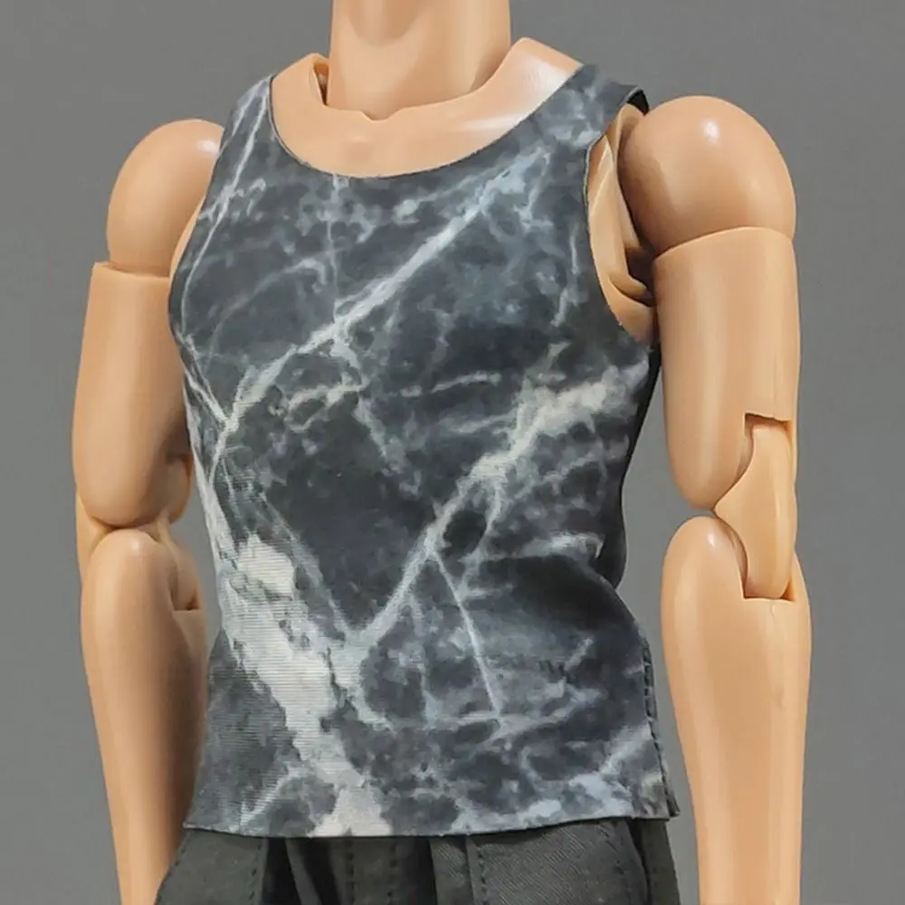 1/6 Miniature Soldier Clothing Round Neck T-shirt Male Hiking Casual Tank Bottom Female Sports Tops Action Doll Accessory thumbnail 6