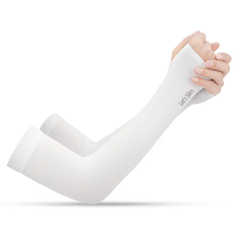 Anti-UV Arm Covers for Men Women Cycling Fingerless Gloves Summer Sport Ice Silk Cool Scarf Silk Elastic Arm Covers Driving thumbnail 3