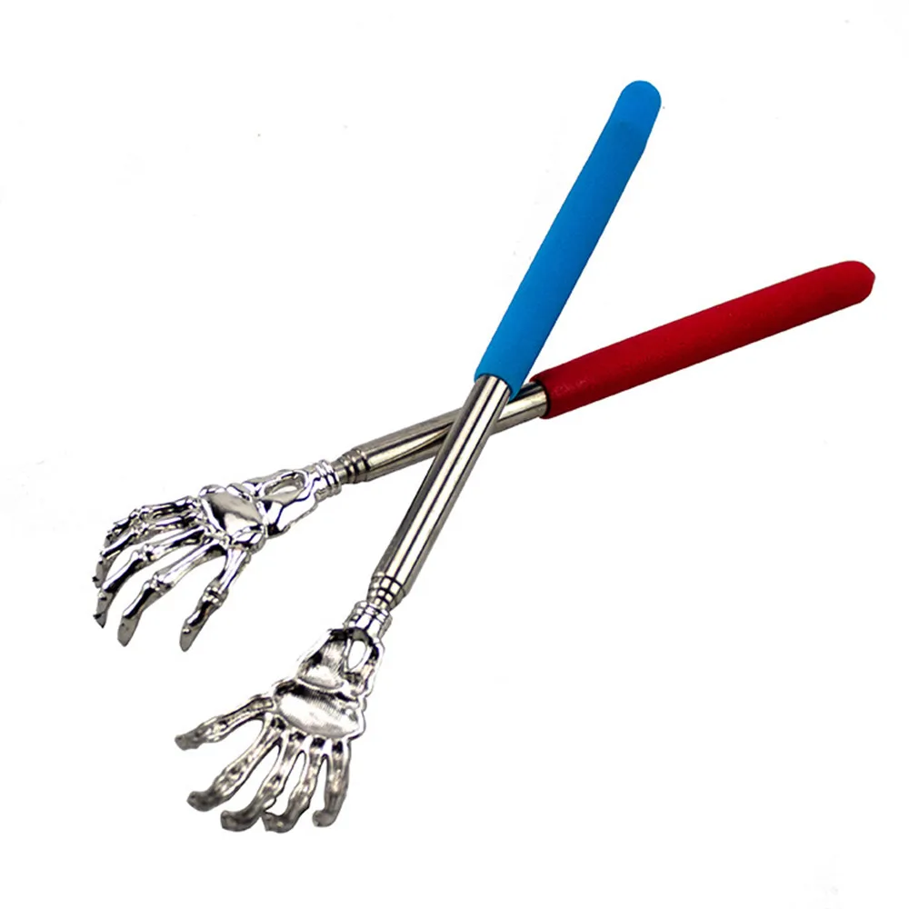 Stainless Steel Back Scratcher Telescopic Scratching Massager Extendable Itch Old Man Happy Health Products Hackle Handicrafts thumbnail 4