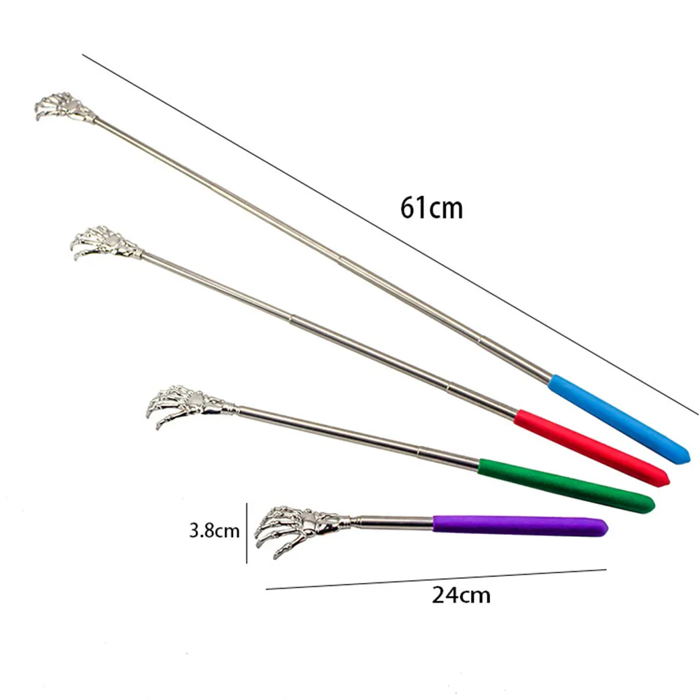 Stainless Steel Back Scratcher Telescopic Scratching Massager Extendable Itch Old Man Happy Health Products Hackle Handicrafts thumbnail 5