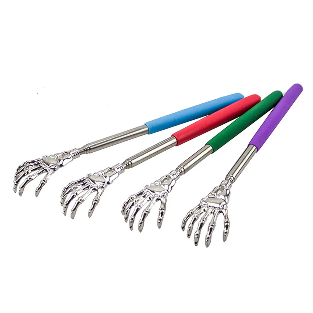 Stainless Steel Back Scratcher Telescopic Scratching Massager Extendable Itch Old Man Happy Health Products Hackle Handicrafts thumbnail 3