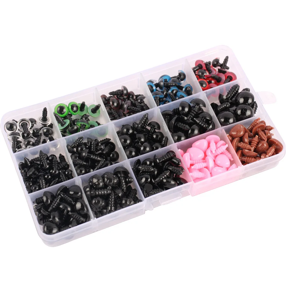 Mix Size 560pcs Wiggly Googly Eyes  For Animal Eyeball Nose Kindergarten Children Craft Y0104 thumbnail 5