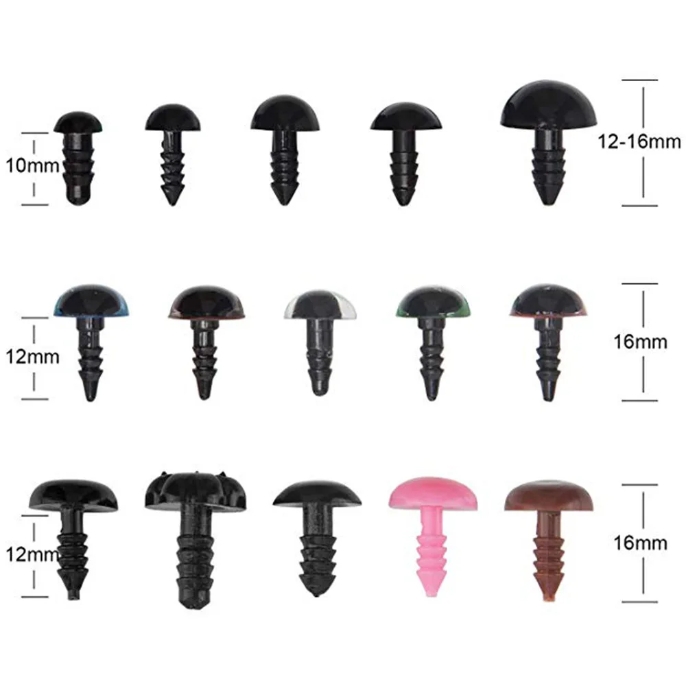 Mix Size 560pcs Wiggly Googly Eyes  For Animal Eyeball Nose Kindergarten Children Craft Y0104 thumbnail 3