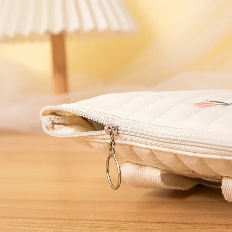 Cotton Baby Diaper Bag Nappy Pouch Travel Stroller Storage Bags South Korea's Ins Cute Bear Embroidery Mommy Bag Handbags thumbnail 5