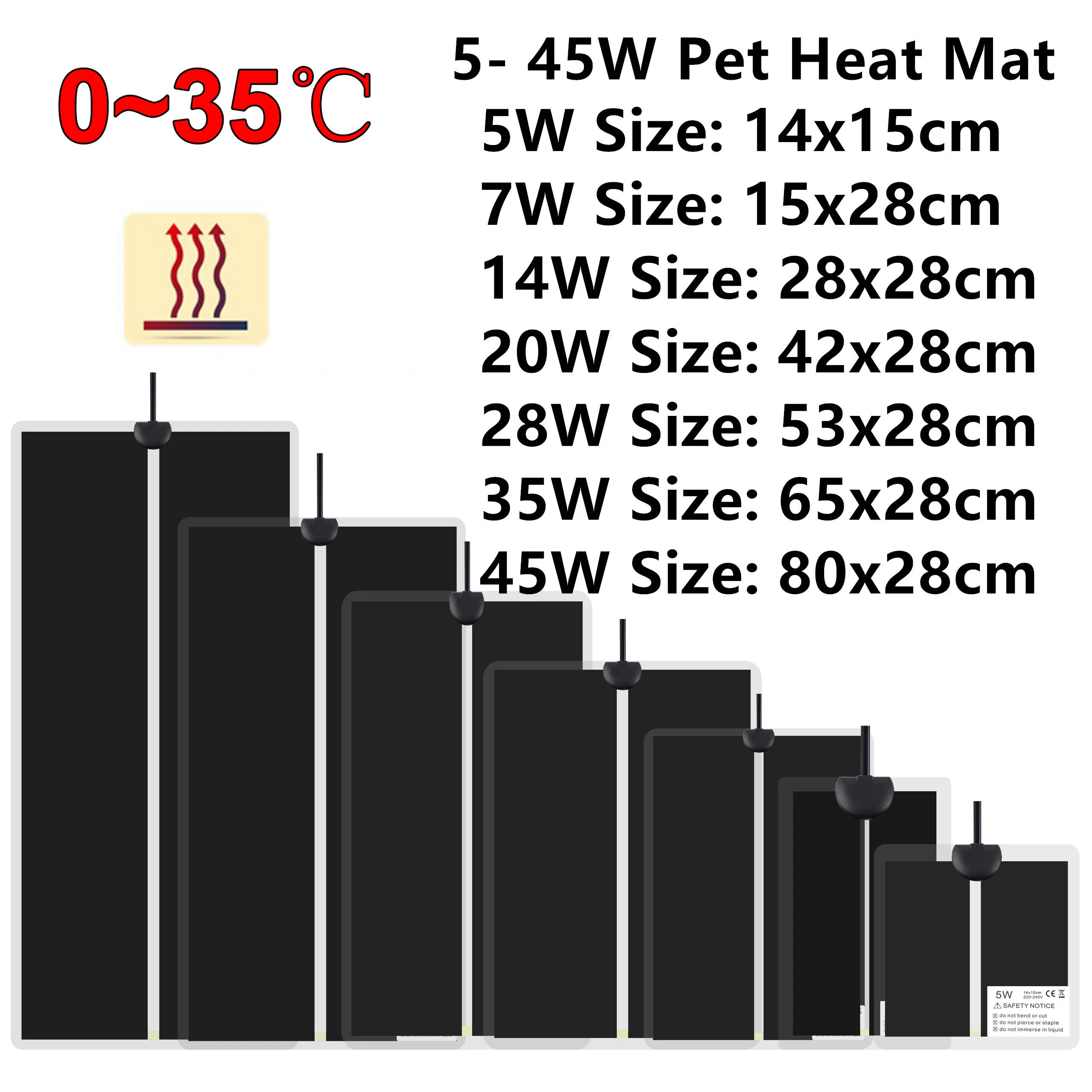 5~45W Seedling Heat Mat 220V~240V Plant Seed Germination Propagation Warm Pad Plant Flower Vegetable Winter Anti-cold Heat Mat thumbnail 6
