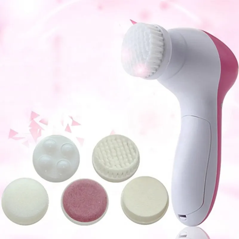 Electric Facial Cleaner 5 IN 1 Face Cleansing Brush Wash Machine Spa Skin Care Massager Blackhead Cleaning Facial Cleanser Tools thumbnail 6