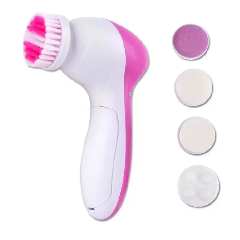 Electric Facial Cleaner 5 IN 1 Face Cleansing Brush Wash Machine Spa Skin Care Massager Blackhead Cleaning Facial Cleanser Tools thumbnail 5