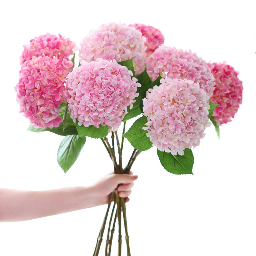 1/5/10pcs 58cm Beautiful Silk Artificial Flowers Hydrangea bouquet for Home Party Wedding living room   decoration accessories thumbnail 3