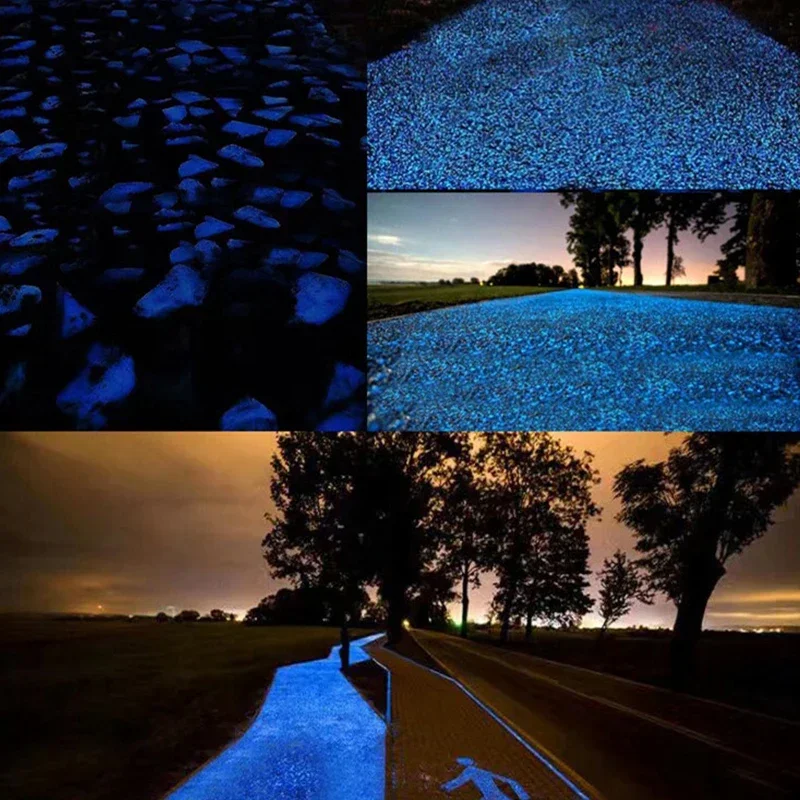 1000-3000Pcs Luminous Sand Glow In The Dark Pebbles Stone Home Garden Yard Outdoor Path Lawn Decoration Fish Tank Aquarium Decor thumbnail 3