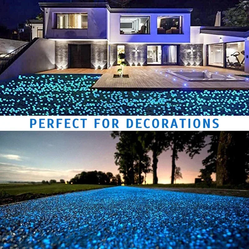 1000-3000Pcs Luminous Sand Glow In The Dark Pebbles Stone Home Garden Yard Outdoor Path Lawn Decoration Fish Tank Aquarium Decor thumbnail 4