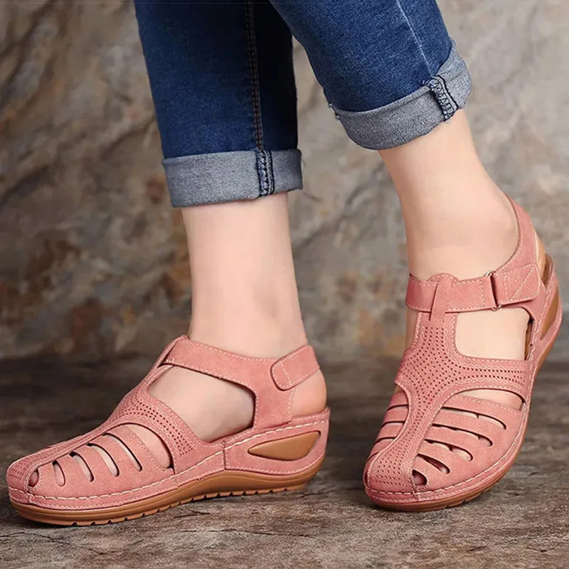 Women Sandals Bohemian Style Summer Shoes For Women Summer Sandals With Heels Gladiator Sandalias Mujer Elegant Wedges Shoes thumbnail 6