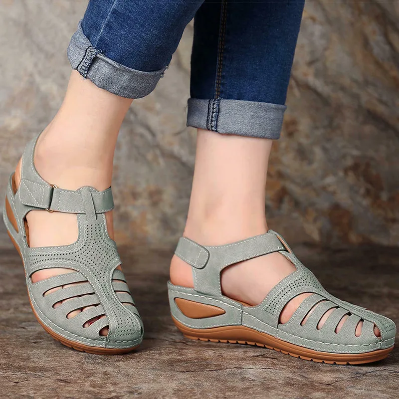 Women Sandals Bohemian Style Summer Shoes For Women Summer Sandals With Heels Gladiator Sandalias Mujer Elegant Wedges Shoes thumbnail 5