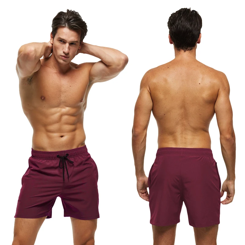 Escatch 2026 Mens Shorts Classic Quickly Dry Solid Sportswear Swim Trunks Beach Mesh Liner Surfing Traje De Baño Hombre Short thumbnail 4