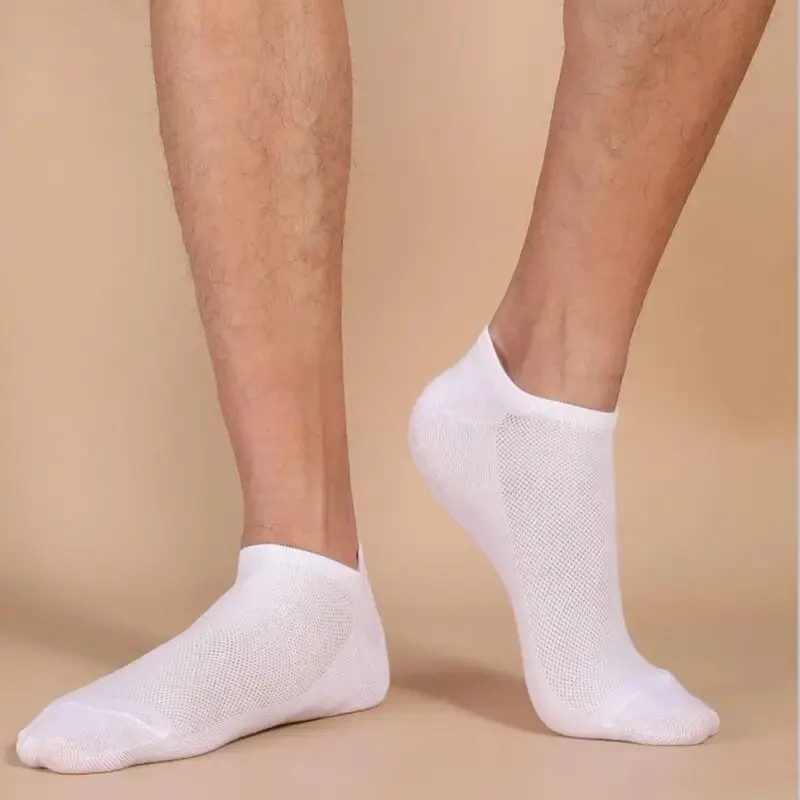 10 Pairs Unisex Casual Plain Color Boat Socks Thin Breathable Comfy Anti Odor Sweat-absorbing Low Cut Ankle Socks For Men Women thumbnail 4