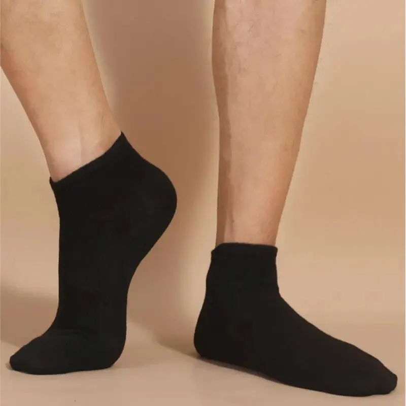 10 Pairs Unisex Casual Plain Color Boat Socks Thin Breathable Comfy Anti Odor Sweat-absorbing Low Cut Ankle Socks For Men Women thumbnail 2