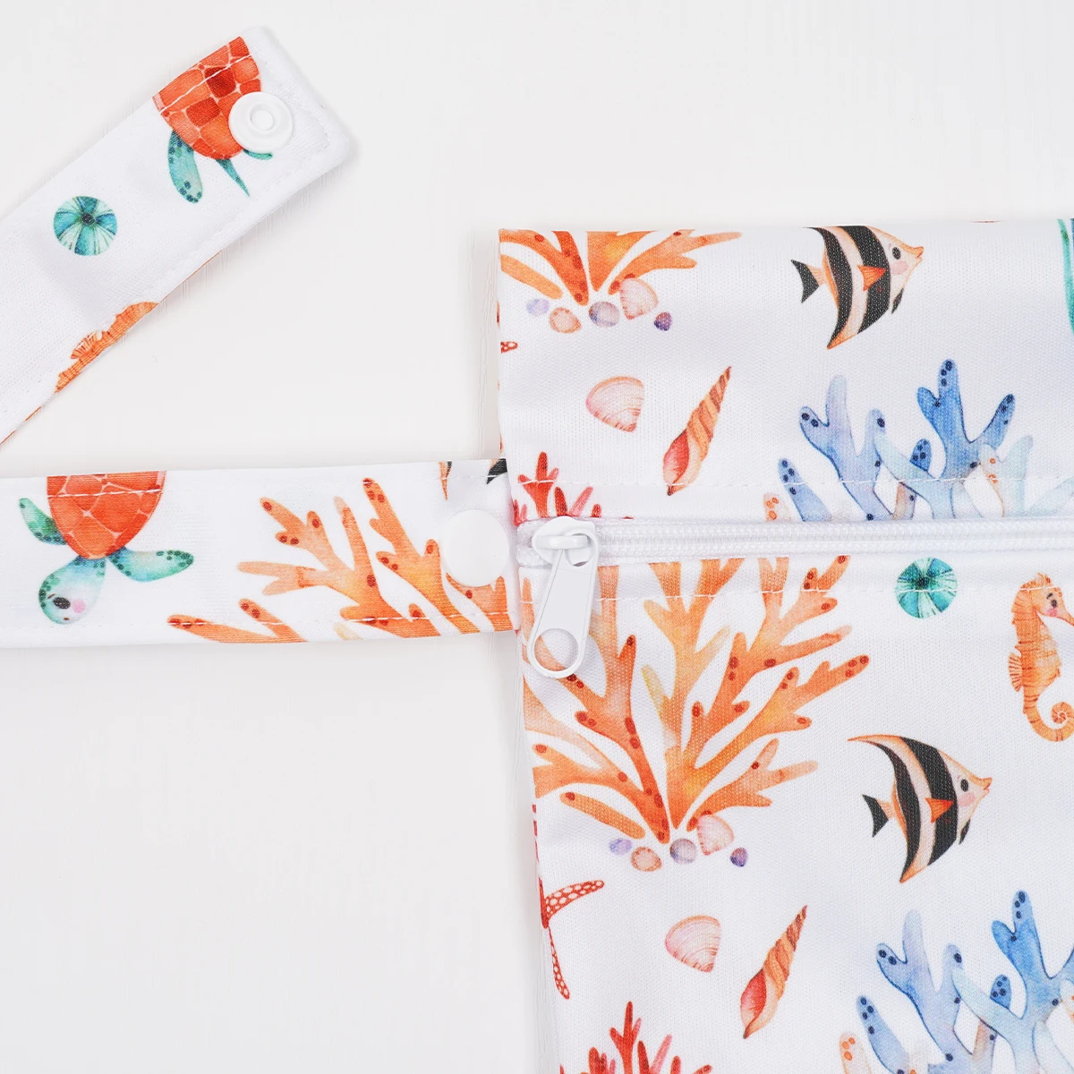 2pcs/set Waterproof And Reusable Wet Dry Bags For Diapers Travel Beach Pool Daycare Baby Items Yoga Gym Bag for Swimsuit thumbnail 4