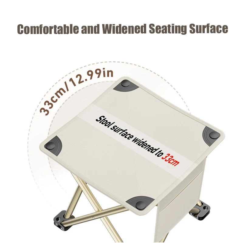 Outdoor Portable Folding Stool Camping Collapsible Foot Stool Hiking Beach Travel Picnic Fishing Seat Tools Ultralight Picnic thumbnail 2