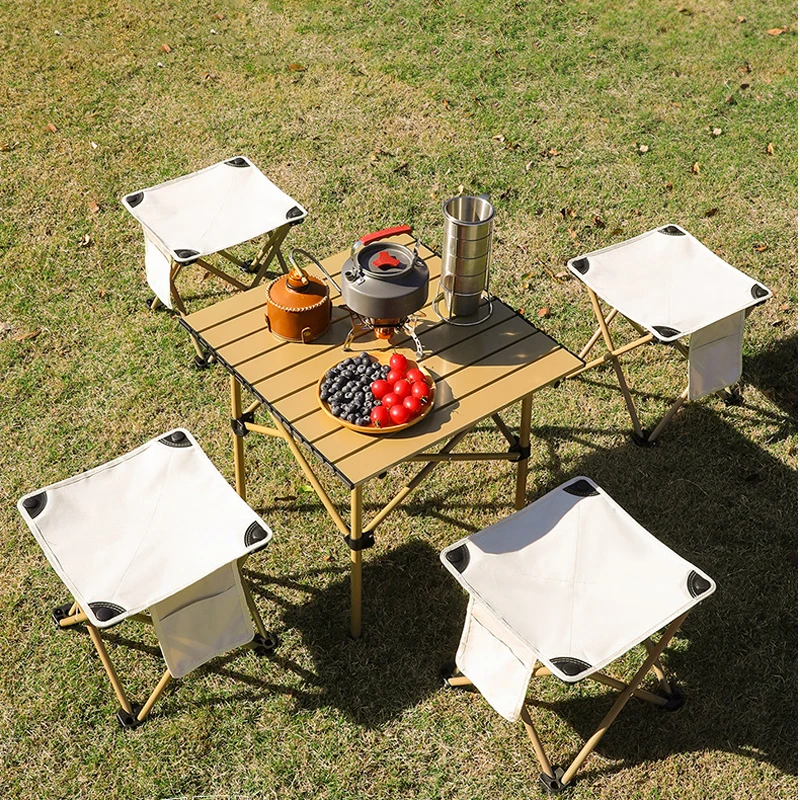 Outdoor Portable Folding Stool Camping Collapsible Foot Stool Hiking Beach Travel Picnic Fishing Seat Tools Ultralight Picnic thumbnail 6