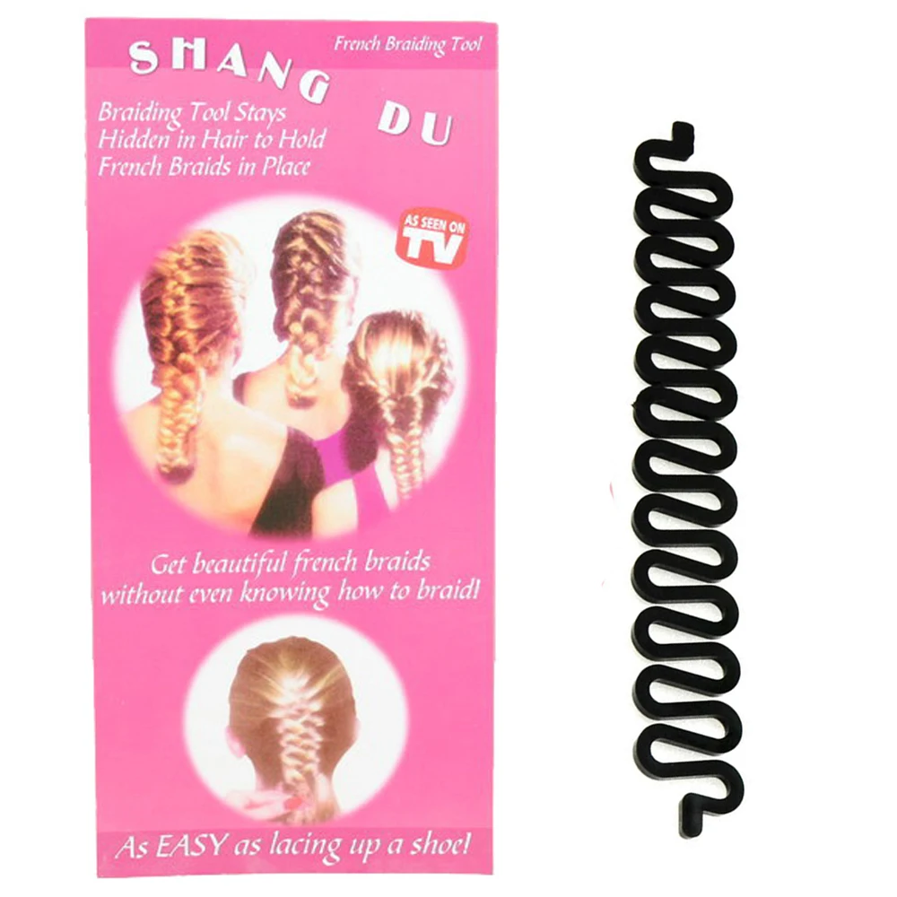Fashion Fish Bond Waves Braider Tool Roller With Hair Twist Styling Black Bun Maker Magic Hair Braiding thumbnail 5
