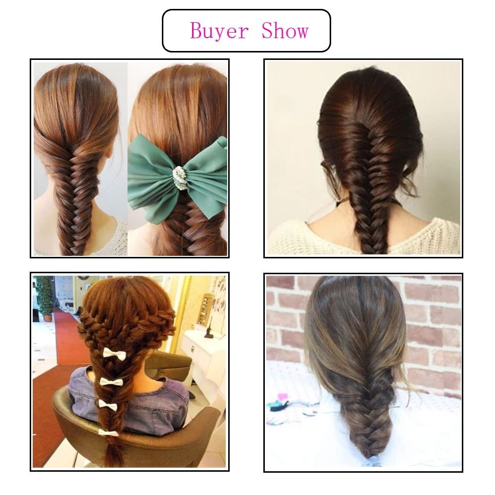 Fashion Fish Bond Waves Braider Tool Roller With Hair Twist Styling Black Bun Maker Magic Hair Braiding thumbnail 3