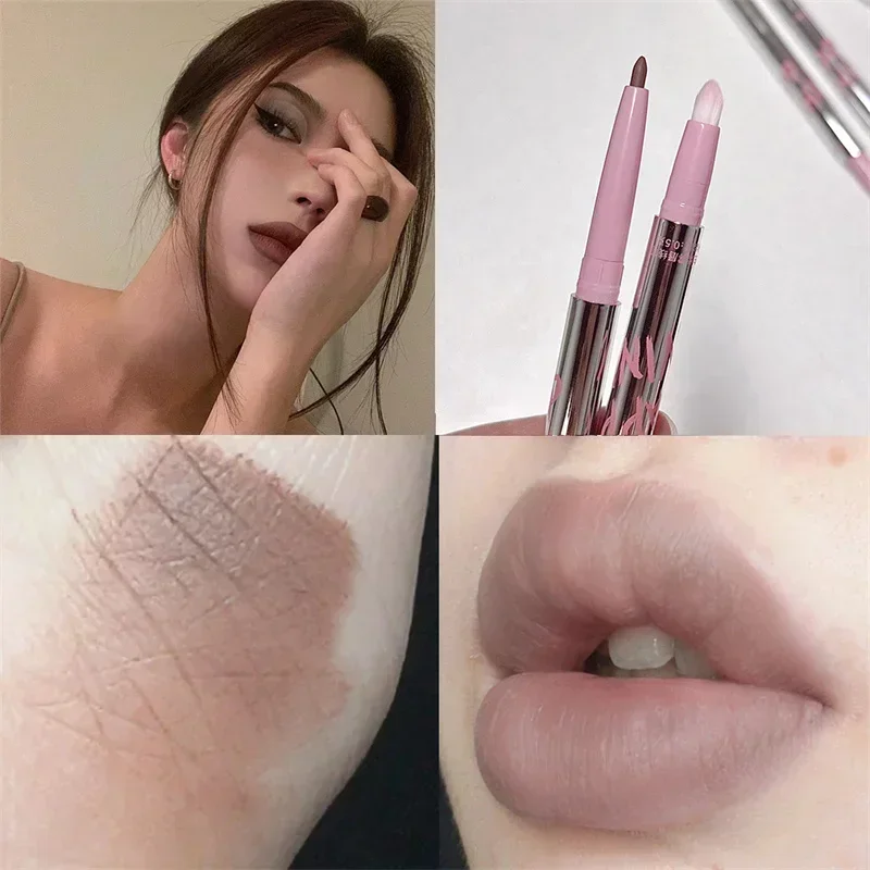 Lipliner Pencil Matte Velvet Lip Liner Pen Outline Lip Shape Lipstick Pen Waterproof Lasting Non-stick Cup Nude Lip gloss Makeup thumbnail 6