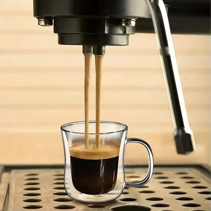 Heat-Resistant Double Wall Glass Cup Beer Coffee Cup Set Handmade Beer Tumbler Mug Tea Whiskey Mugs Transparent Drinkware thumbnail 4