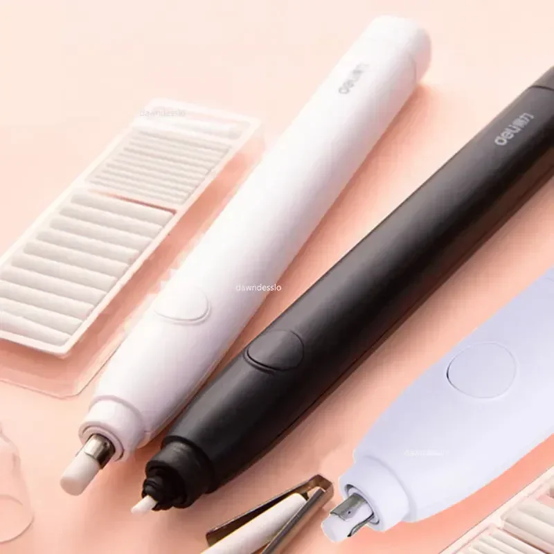 Electric Eraser Pencil Drawing Mechanical Cute Kneaded Erasers for Kids School Office Supplies Rubber Pencil Eraser Refill thumbnail 2