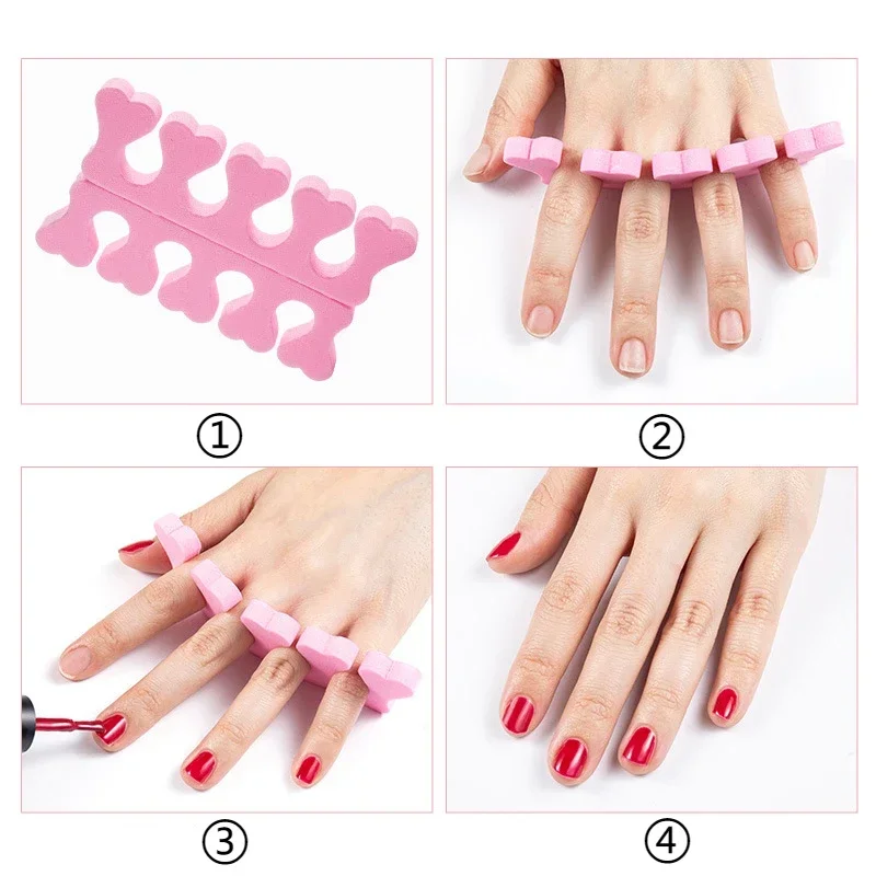 Nail Art Toe Separators Fingers Foots Sponge Soft UV Gel Polish Beauty Tools Manicure Pedicure Pack Nail Kits thumbnail 4