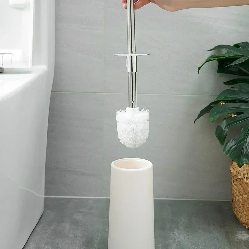 Creative Nordic Style Golden Toilet Brush with Holder Wc Brush Bathroom Cleaning Brush Bath Accessories Household Floor Cleaning thumbnail 3